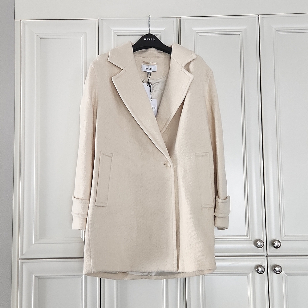 1 Left! NWT REISS | Skye Wool Blend Coat - Picture 11 of 12